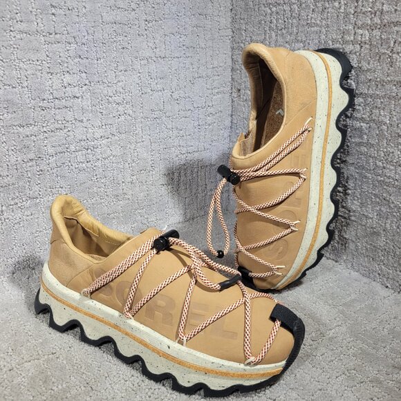 Sorel Kinetic Men's Size 9 Tan Leather Slip-on Athletic Sneakers S6MF215087-253 - Picture 9 of 12